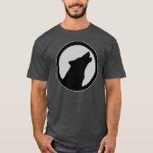 GRAFISCHE HOWLING WOLF ONTWERPILLUSTRATIE T-SHIRT (Voorkant)