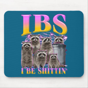 Grafische Ibs Wasbeer Meme Bootleg Humor Muismat