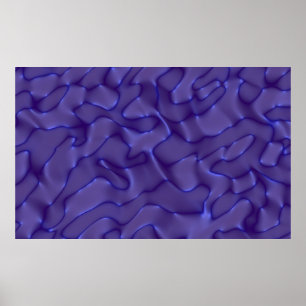 Grafische illustratie - vloeibare patroonblauwe kl poster