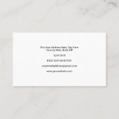 Grafische kaart | Toename | Zwart Visitekaartje (Achterkant)