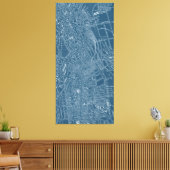 Grafische kaart van Boston Canvas Afdruk (Insitu (Woonkamer))