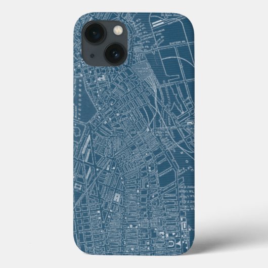 Grafische kaart van Boston Case-Mate iPhone Case (Achterkant)