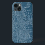 Grafische kaart van Boston iPhone 13 Hoesje<br><div class="desc">Kaarten en blauwdrukken</div>