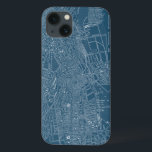 Grafische kaart van Boston iPhone 13 Hoesje<br><div class="desc">Kaarten en blauwdrukken</div>