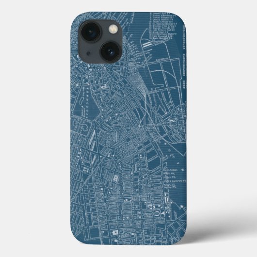 Grafische kaart van Boston Case-Mate iPhone Case (Achterkant)
