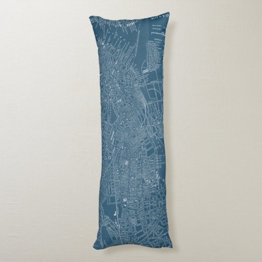 Grafische kaart van Boston Lichaamskussen (Achterkant (Verticaal))