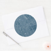 Grafische kaart van Boston Ronde Sticker (Envelop)