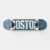 Grafische kaart van Boston Skateboard (Horizontaal)