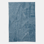 Grafische kaart van Boston Theedoek (Verticaal)