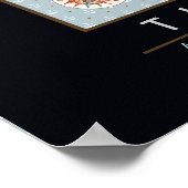 grafische kaart van de wereld poster (Hoek)