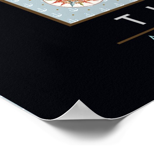 grafische kaart van de wereld poster (Hoek)