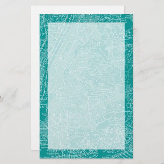 Grafische kaart van New York (Voorkant / Achterkant)