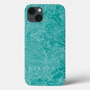 Grafische kaart van New York iPhone 13 Hoesje