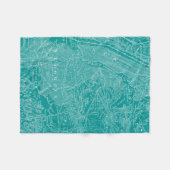 Grafische kaart van New York Fleece Deken (Voorkant (Horizontaal))