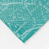 Grafische kaart van New York Fleece Deken (Hoek)
