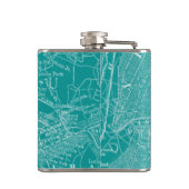 Grafische kaart van New York Heupfles (Achterkant)