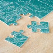 Grafische kaart van New York Legpuzzel (Zijkant)