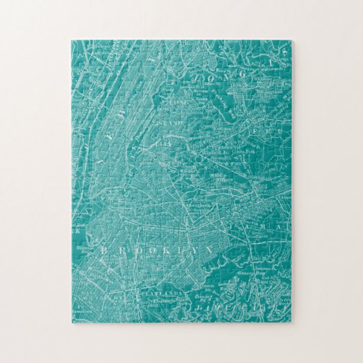 Grafische kaart van New York Legpuzzel (Verticaal)