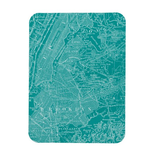 Grafische kaart van New York Magneet (Verticaal)