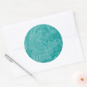 Grafische kaart van New York Ronde Sticker (Envelop)