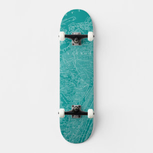 Grafische kaart van New York Skateboard