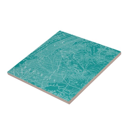 Grafische kaart van New York Tegeltje (Zijkant)