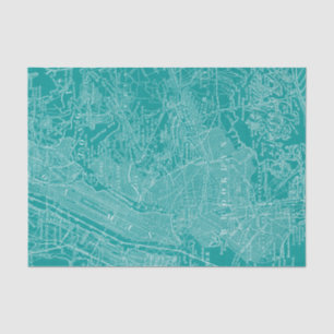 Grafische kaart van New York Tissuepapier