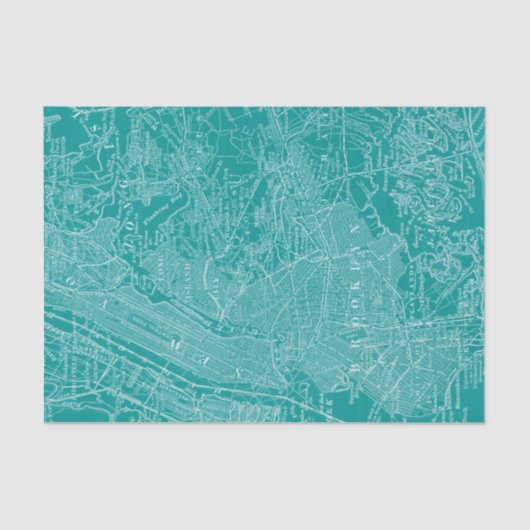 Grafische kaart van New York Tissuepapier (Voorkant)