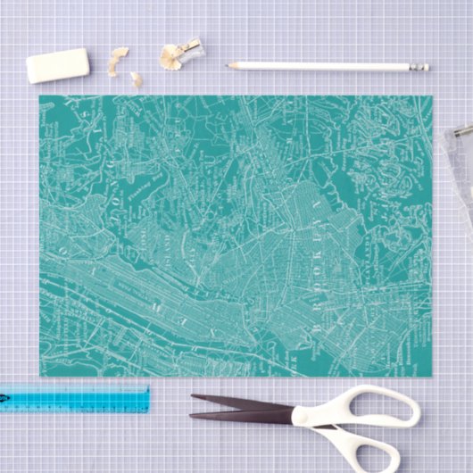 Grafische kaart van New York Tissuepapier (Craft)