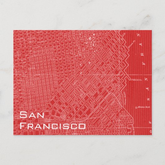 Grafische kaart van San Francisco (Voorkant)