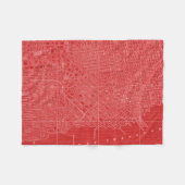 Grafische kaart van San Francisco Fleece Deken (Voorkant (Horizontaal))