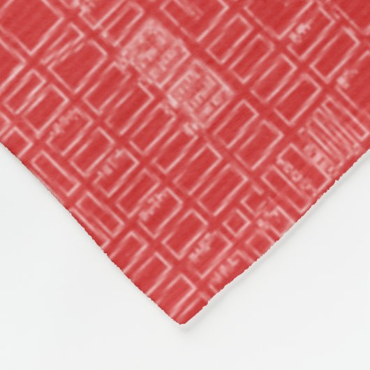 Grafische kaart van San Francisco Fleece Deken (Hoek)