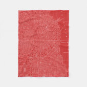 Grafische kaart van San Francisco Fleece Deken (Voorkant)