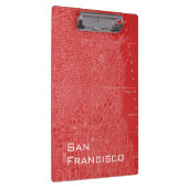 Grafische kaart van San Francisco Klembord (Rechts)