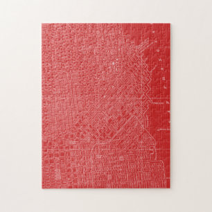 Grafische kaart van San Francisco Legpuzzel