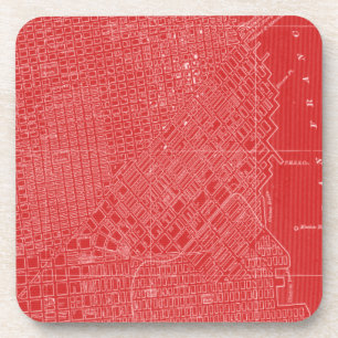 Grafische kaart van San Francisco Onderzetter