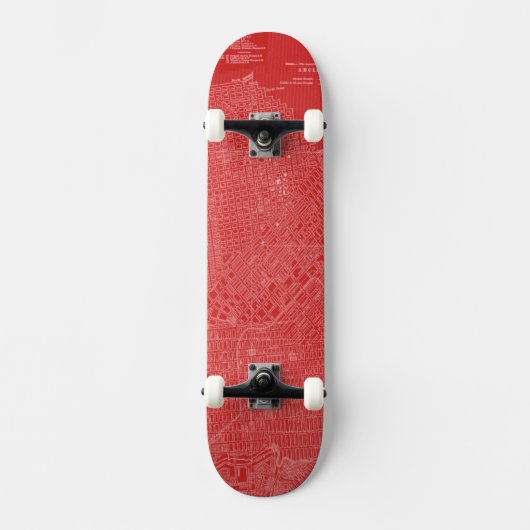 Grafische kaart van San Francisco Persoonlijk Skateboard (Voorkant)