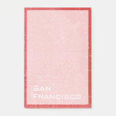 Grafische kaart van San Francisco Post-it® Notes (Voorkant)