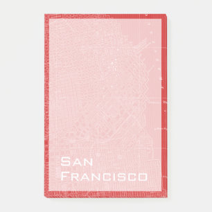 Grafische kaart van San Francisco Post-it® Notes