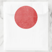 Grafische kaart van San Francisco Ronde Sticker (Tas)