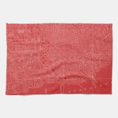 Grafische kaart van San Francisco Theedoek (Horizontaal)