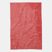 Grafische kaart van San Francisco Theedoek (Verticaal)