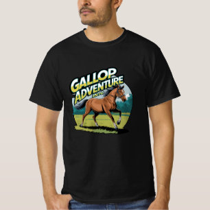 Grafische kaart voor paardenliefhebbers t-shirt