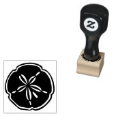 Grafische kaart voor zanddollar rubberstempel (Gestempeld)