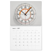 Grafische kalender voor klok (Mar 2027)