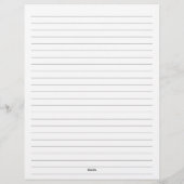 Grafische kalligrafieminimiet, gelinkt monogram briefhoofd (Achterkant)