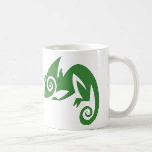 Grafische kameleon koffiemok