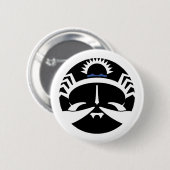 Grafische kankerkrab ronde button 5,7 cm (Voorkant /achterkant)