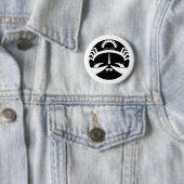 Grafische kankerkrab ronde button 5,7 cm (In situ)