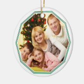 Grafische kerstboom minimaal keramisch ornament (Links)